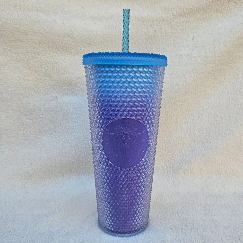 Starbucks Purple and Blue Studded Ombre Tumbler 24oz